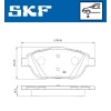 ÖN FREN BALATASI CORSA F 19 CROSSLAND 17 MOKKA 20 C3 II-III-AIRCROSS 09 C4 14 208 19 2008 19 DS3 15 15 İNÇ 283mm SKF VKBP80098
