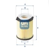 YAG FILTRESI MERCEDES M270 M274 W204 W205 W176 W177 W246 W212 W213 UFI 2517800