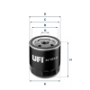YAG FILTRESI FIESTA CB1 08 12 V 02 FOCUS CAK 98 05 II III FUSION 02 12 C MAX 06 11 MONDEO III 00 07 UFI 2310300