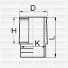 MOTOR GÖMLEĞİ P205-P309-P405B XU9 JAZ-M/J1-XU5M/JPZ-XU 7JPK 83.00 ÇAP STD YENMAK 51-05881-000