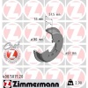 FREN KAMPANASI MERCEDES A-CLASS W168 97 04 ZIMMERMANN 400.5071.20