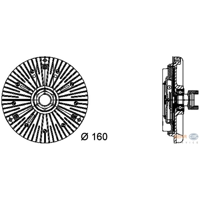 FAN TERMIGI BMW M47-N M57-N E38 E39 E46 E53 E65 FANEX 2132512 FANEX 2132512