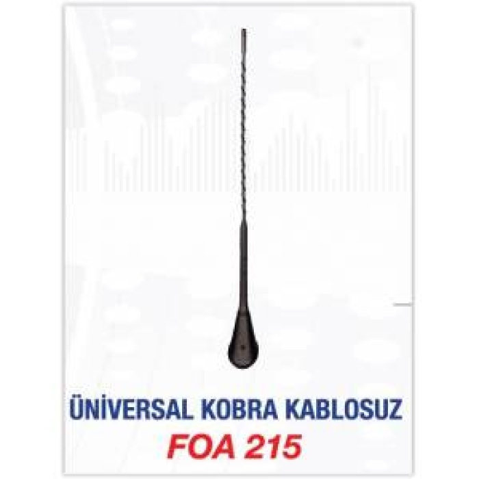 TAVAN ANTENİ KOBRA ÜNİVERSAL VW-TOYOTA-RENO-FIAT-OPEL FLAS FOA215