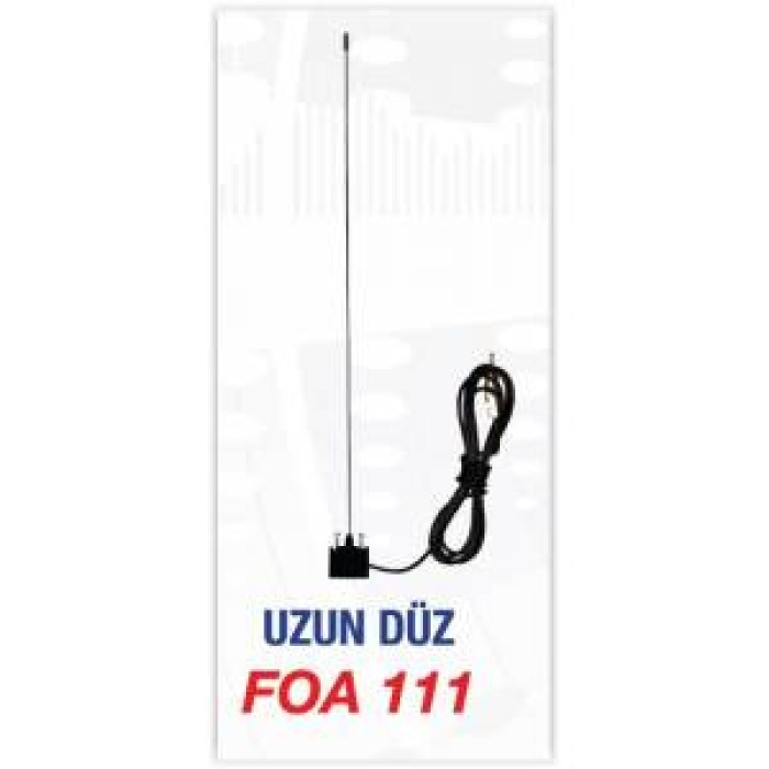 OLUK ANTENİ UZUN DÜZ ÜNİVERSAL FLAS FOA111