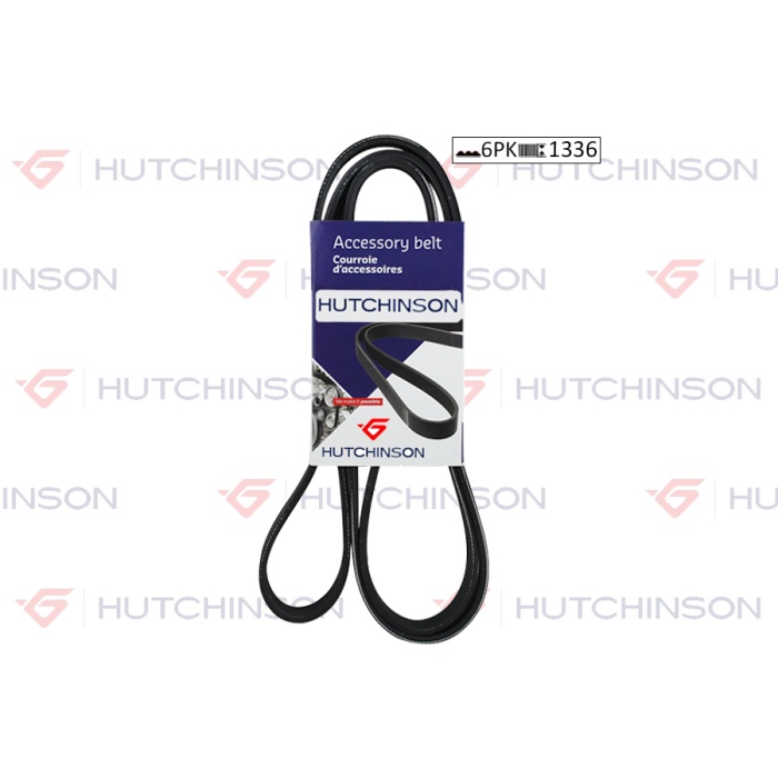 1336 K 6 KANALLI KAYIŞ BERLINGO-XSARA-FIESTA-FUSION-P206-TRANSPORTER IV HUTCHINSON 6PK1336 HUTCHINSON 6PK1336