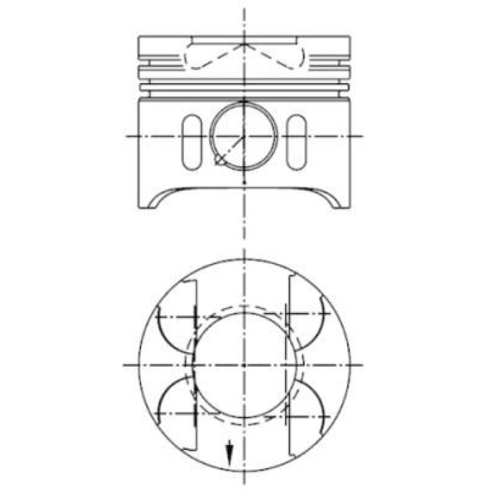 PISTON SEGMAN STD 88.00mm MERCEDES OM611 OM612 OM613 W203 W210 W163 W220 W638 B901 B905 Euro 3 KOLBEN 41014600