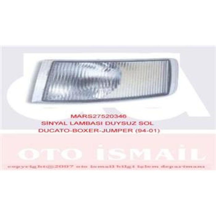 SİNYAL LAMBASI DUYSUZ SOL DUCATO-BOXER-JUMPER 94-01 MARS 520346