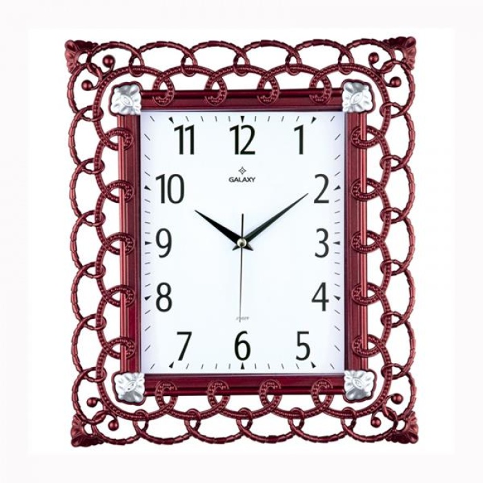 DUVAR SAATİ KIRMIZI ÇERÇEVE ÇAP:32.3CMX 37.5CM AKRİLİK BOYALI 2 RENK ABS KASA MİNERAL CAM SESSİZ AKAR MAKİNE PVC KADRAN KADRAN ÖLÇÜSÜ: 190X241MM KADRAN BASKI ALANI: 105X170MM SAAT 76-HG