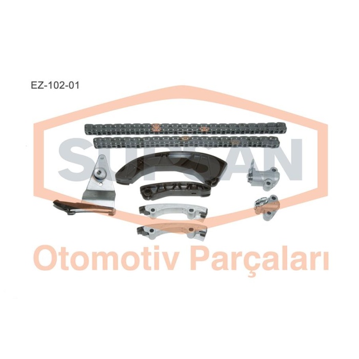 EKSANTRİK GERGİ KİTİ 9 PARÇA HYUNDAI ACCENT ERA-GETZ 1.5CRDİ 16V D4FA EM PİMLİ TİP ZİNCİR SETİ SUPSAN EZ-102-01 SUPSAN EZ-102-01