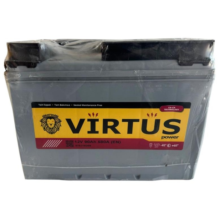 AKÜ 12 V 90 Ah. TAM KAPALI SMF N70 KUTU 303x177x222 VIRTUS V516J18D05 VIRTUS V516J18D05
