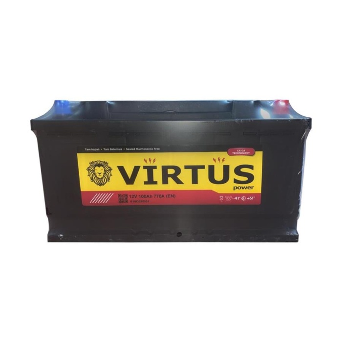 AKÜ 12 V 100 Ah. TAM KAPALI SMF L5 KUTU 353x175x190 VIRTUS V616D28D01 VIRTUS V616D28D01