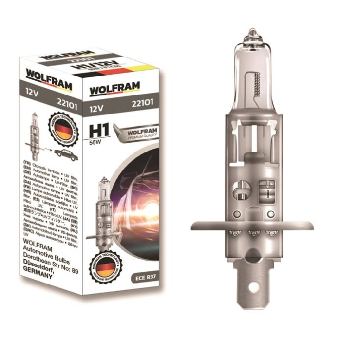 AMPUL 12V H1 55 P14.5s STANDART IŞIK 64150 WOLFRAM 22101