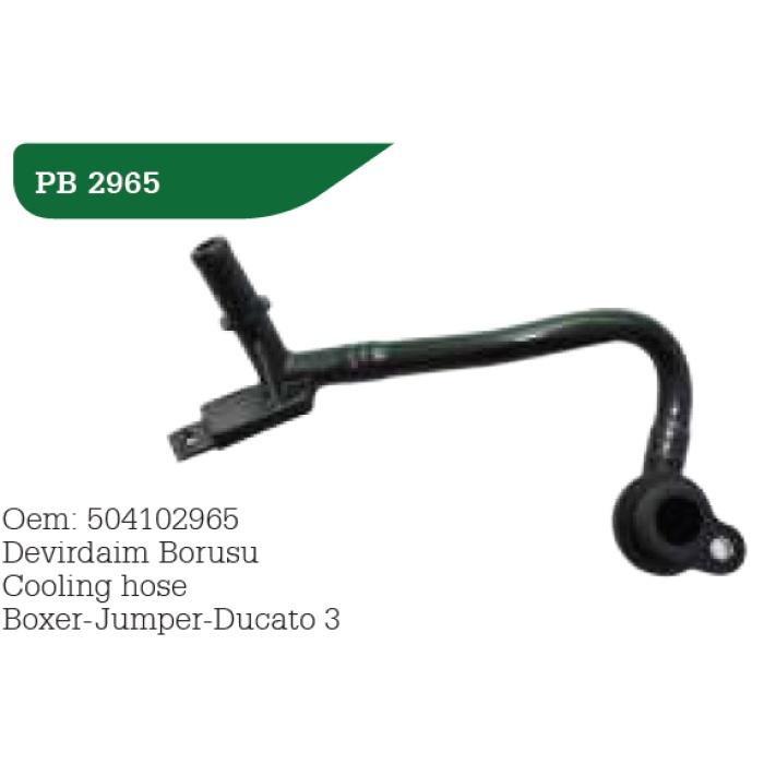 DEVIRDAIM SU BORUSU FIAT DUCATO 06 IVECO DAILY 06 2.3MJET WPI PB2965