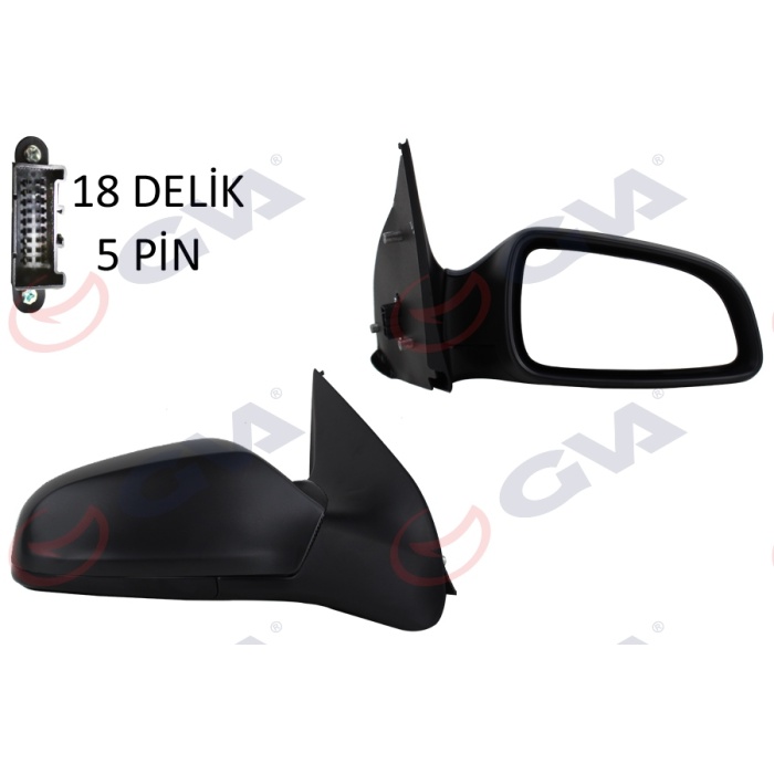 DIŞ DİKİZ AYNASI SAĞ ASTRA H 04 ELEKTRİKLİ ISITMALI KONVEKS 5 FİŞ VM-968EHR GVA 1090125