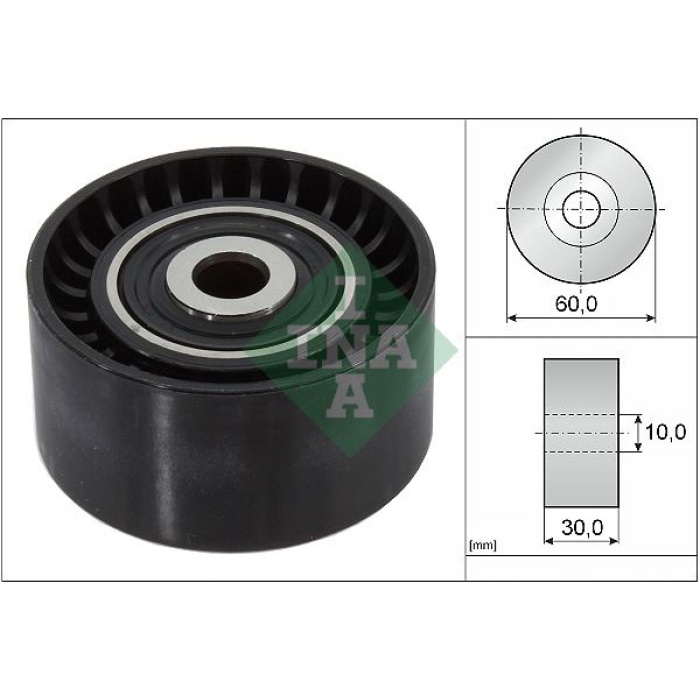 EKSANTRİK GERGİ RULMANI P107-206-207-307-PARTNER-C2-C3-C4-C5-BERLINGO-1.4HDI-1.6HDI-FIESTA V-FOCUSII INA 532032110