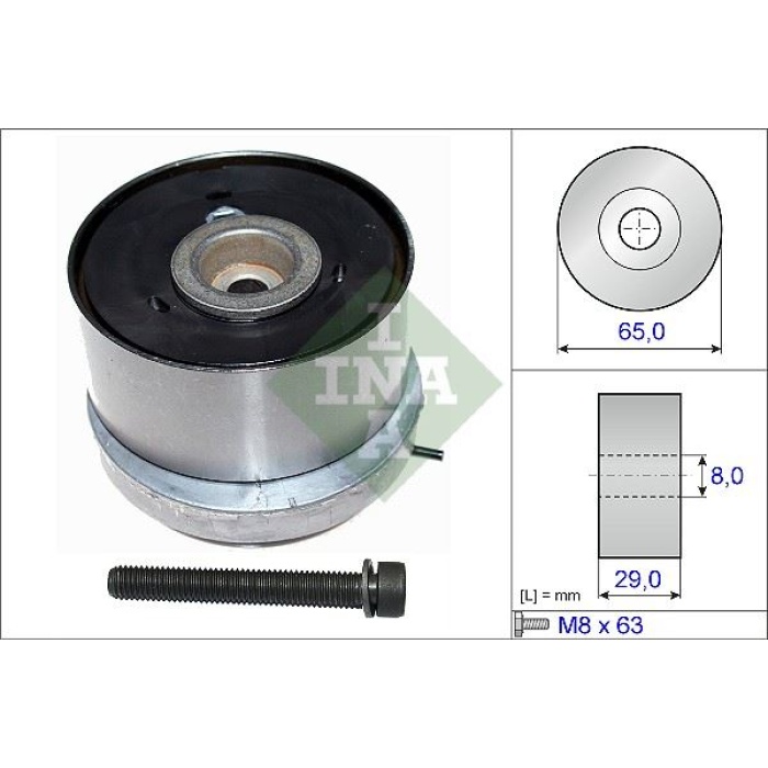 EKSANTRİK GERGİ RULMANI ASTRA G-ASTRA H-J-VECTRA C-INSIGNIA-MERIVA-ZAFIRA 1.6-1.6T-1.8 16V Z16XEP-XER-A16LET-XER-B16XER 55555653-55560082-5636451-563631 INA 531077910