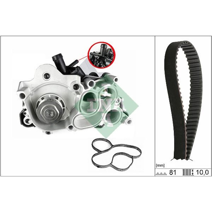 TRİGER KAYIŞI SU POMPASI VW CADDY-GOLF VII 1.2 TSI 15 POLO 1.2 14 AUDI A3 1.2 TFSI 13 INA 530074330