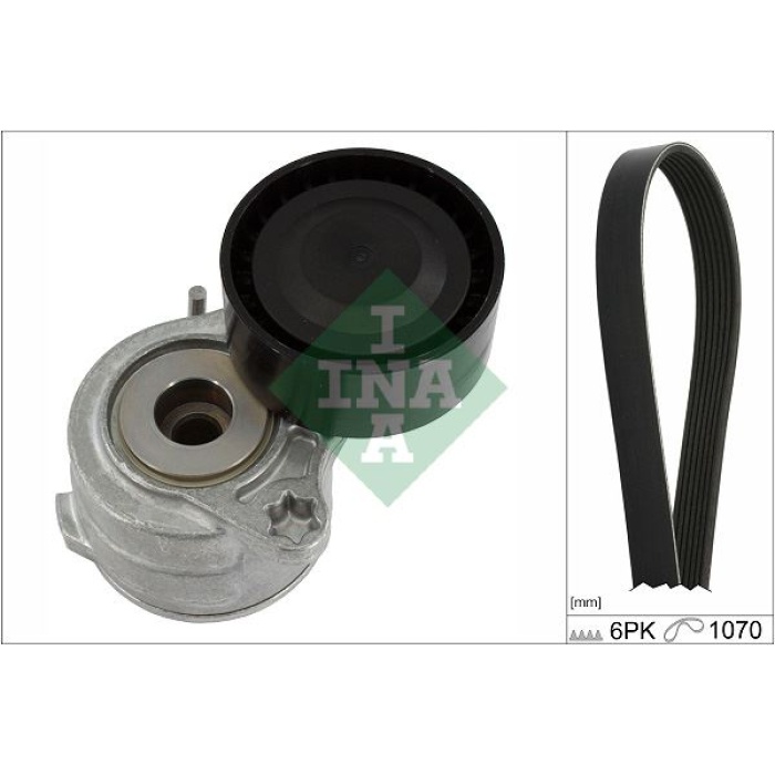 ALTERNATÖR GERGİ KİTİ 6PK1070 CORSA F-CROSSLAND-MOKKA-P108-P208-P301-P308-P508-P2008-C-ELYSEE- C3-C4-DS3-PROACE 1.2 B-D-F12XHT PureTech INA 529042010