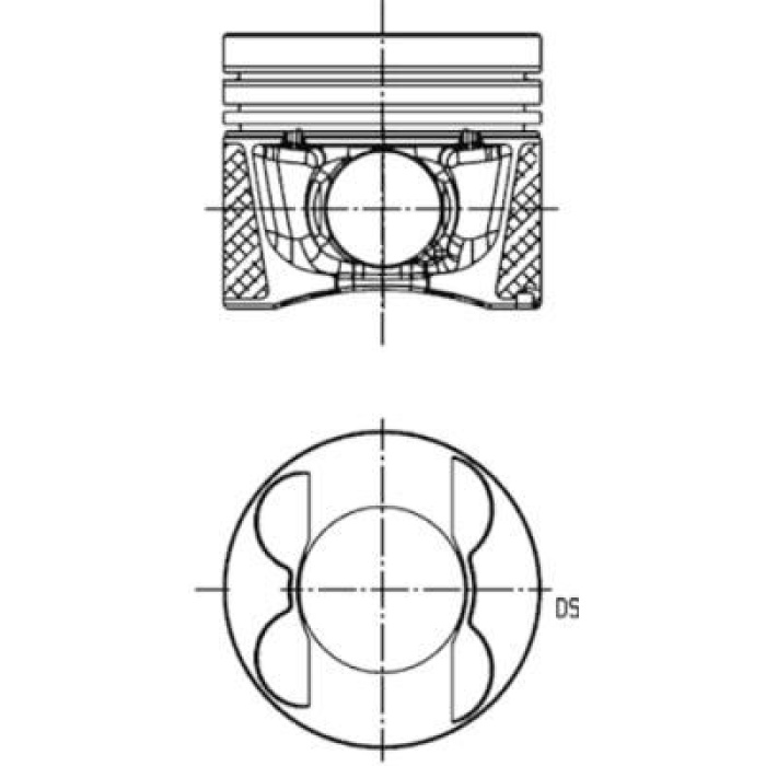 PISTON SEGMAN 0.25 83.25mm MERCEDES OM651 W204 C218 W212 W166 W221 W639 B906 B907 B910 KOLBEN 40776610