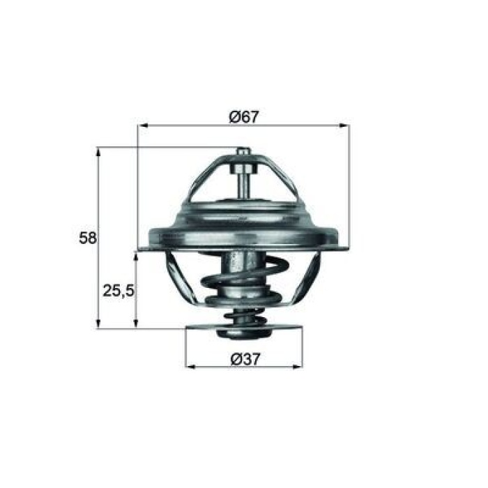 TERMOSTAT 80 C MERCEDES OM616 W123 W460 MAHLE TX20.80D