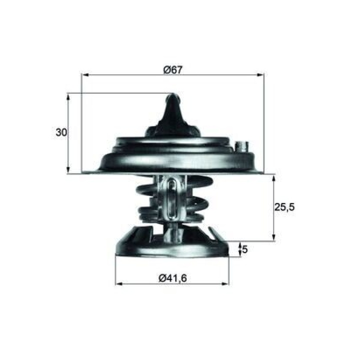 TERMOSTAT 85 C MERCEDES OM601 OM602 OM603 OM605 OM611 OM612 W124 W201 W210 W460 W461 W463 B901 B904 MAHLE TX29.85D