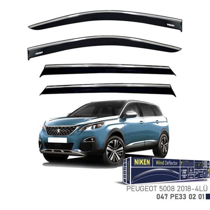 KROMLU CAM RÜZGARLIĞI PEUGEOT 5008 2018- 4LÜ NIKEN 047PE330201