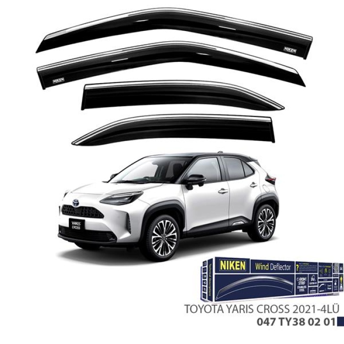 KROMLU CAM RÜZGARLIĞI TOYOTA YARIS CROSS 2021- 4LÜ NIKEN 047TY380201
