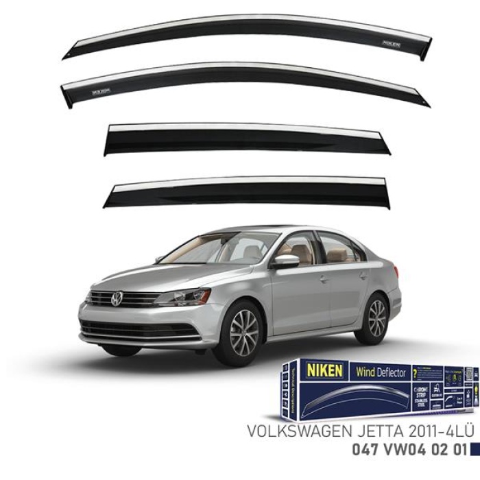 KROMLU CAM RÜZGARLIĞI VW JETTA 2011- 4LÜ NIKEN 047VW040201