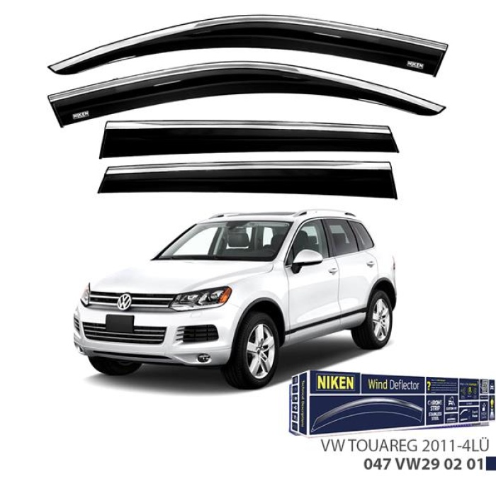 KROMLU CAM RÜZGARLIĞI VW TOUAREG 2011- 4LÜ NIKEN 047VW290201