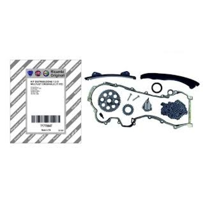 EKSANTRİK ZİNCİR SETİ YAĞ POMPA CONTALI ASTRA H-CORSA C-D-COMBO-C-D-ASTRA J-MERIVA-ALBEA-DOBLO EGEA-PUNTO-500- 1.3 JTD-1.3 CDTI E5-E6 GERGİ KİTİ DELİKLİ ZİNCİR OP 71776647