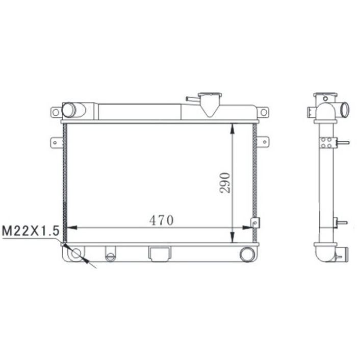 RADYATÖR M131 EM-YM 470x292x34 3 SIRA SÜPER ORIS MFI351038