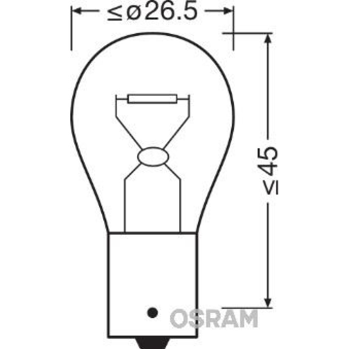 AMPUL 24V 93 SİNYAL 21W TEK DUY OSRAM 7511