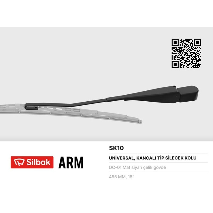 SİLECEK KOLU 385MM R12 TSW-TOROS ARKA SILBAK SK10