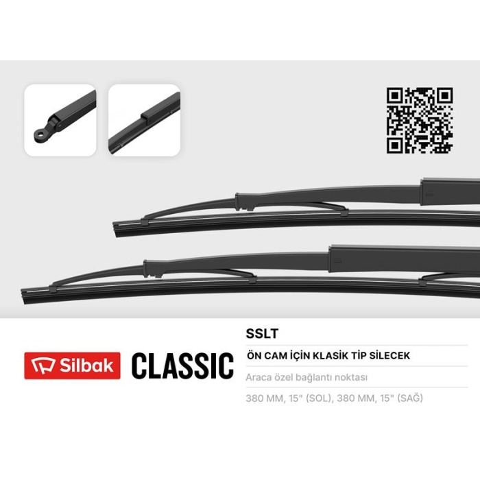 SİLECEK SÜPÜRGESİ KOLLU 385MM SLX ÖN SILBAK SSLT