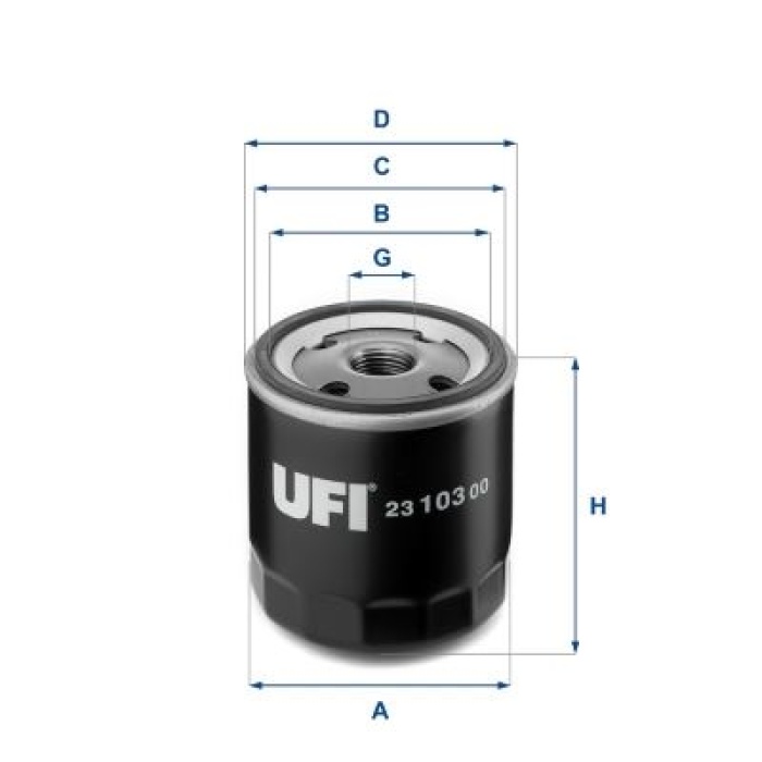 YAG FILTRESI FIESTA CB1 08 12 V 02 FOCUS CAK 98 05 II III FUSION 02 12 C MAX 06 11 MONDEO III 00 07 UFI 2310300