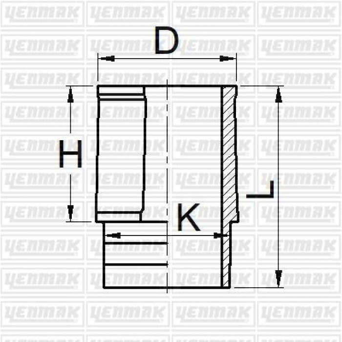 MOTOR GÖMLEĞİ P205-P309-P405B XU9 JAZ-M/J1-XU5M/JPZ-XU 7JPK 83.00 ÇAP STD YENMAK 51-05881-000