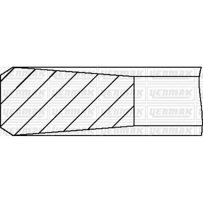 MOTOR SEGMANI STD 75.00 mm PEUGEOT-FORD 1.6 HDI YENMAK 91-09168-000