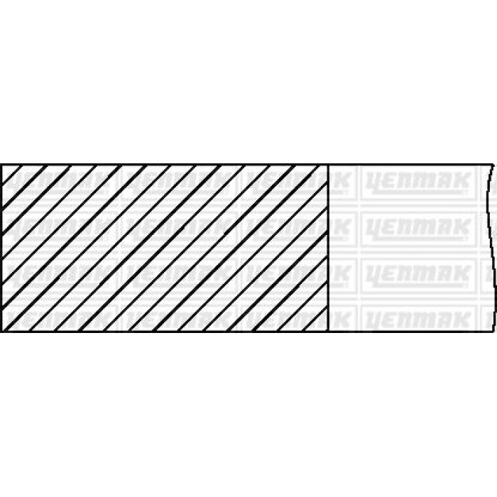MOTOR SEGMANI SET 1.00 AUDI-VW VW 2.4D 24 PYM 79.51mm YENMAK 91-09309-100