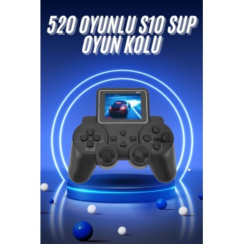 2.4 İnç Ekran 520 Oyunlu Retro Temalı Kablosuz Oyun Kolu El Atarisi