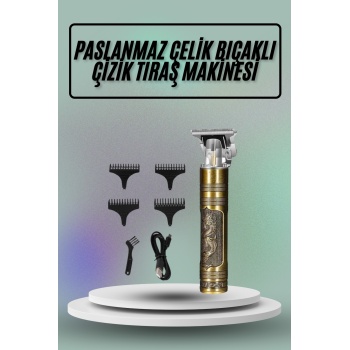 Saç Sakal Vücut Tıraş Makinesi Çizik Atma Makinesi Paslanmaz Çelik
