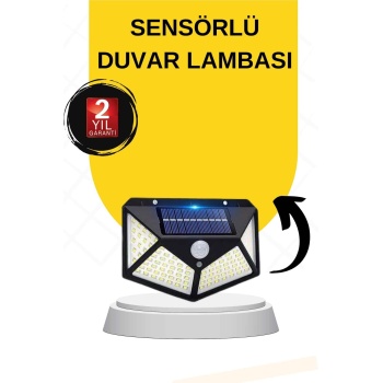 SENSÖRLÜ GÜNEŞ ENERJİLİ DUVAR LAMBASI