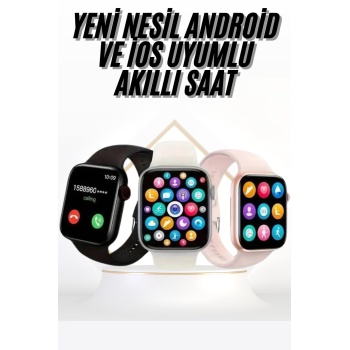 Akıllı Saat Uyku ve Sağlık Takibi Arama Cevaplama 44 MM Amoled Ekran