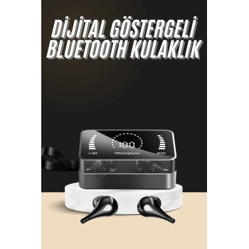 Bluetooth Kulaklık Anc Özelliği Powerbank Özelliği Aynalı Dijital Göstergeli