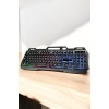 Led Işıklı Oyuncu Klavye Usb Girişli RGB Işıklı Q Klavye