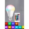 RGB Led Lamba Led Işık Ampul Renk Değiştirebilen 100 Watt