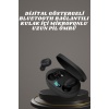 Bluetooth Kulaklık TWS Yüksek Ses Kaliteli Kesintisiz Dijital Göstergeli Kulaklık