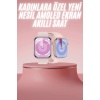 Kadınlara Özel Yeni Nesil Pembe Amoled Ekran Ultra Akıllı Saat 49MM