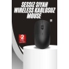 Ergonomik Tasarım Kablosuz Siyah Mouse Hassas Uzun Ömürlü