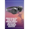 Bluetooth Kablosuz Kulaklık Siyah Wireless 5.0 Kulak Üstü Uzun Pil Ömrü