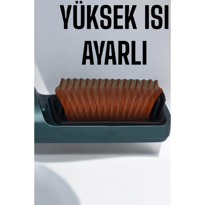 Saç Düzleştirici Fön Tarak Sıkı Dişli İyon Özelliği Şarjlı Taşınabilir